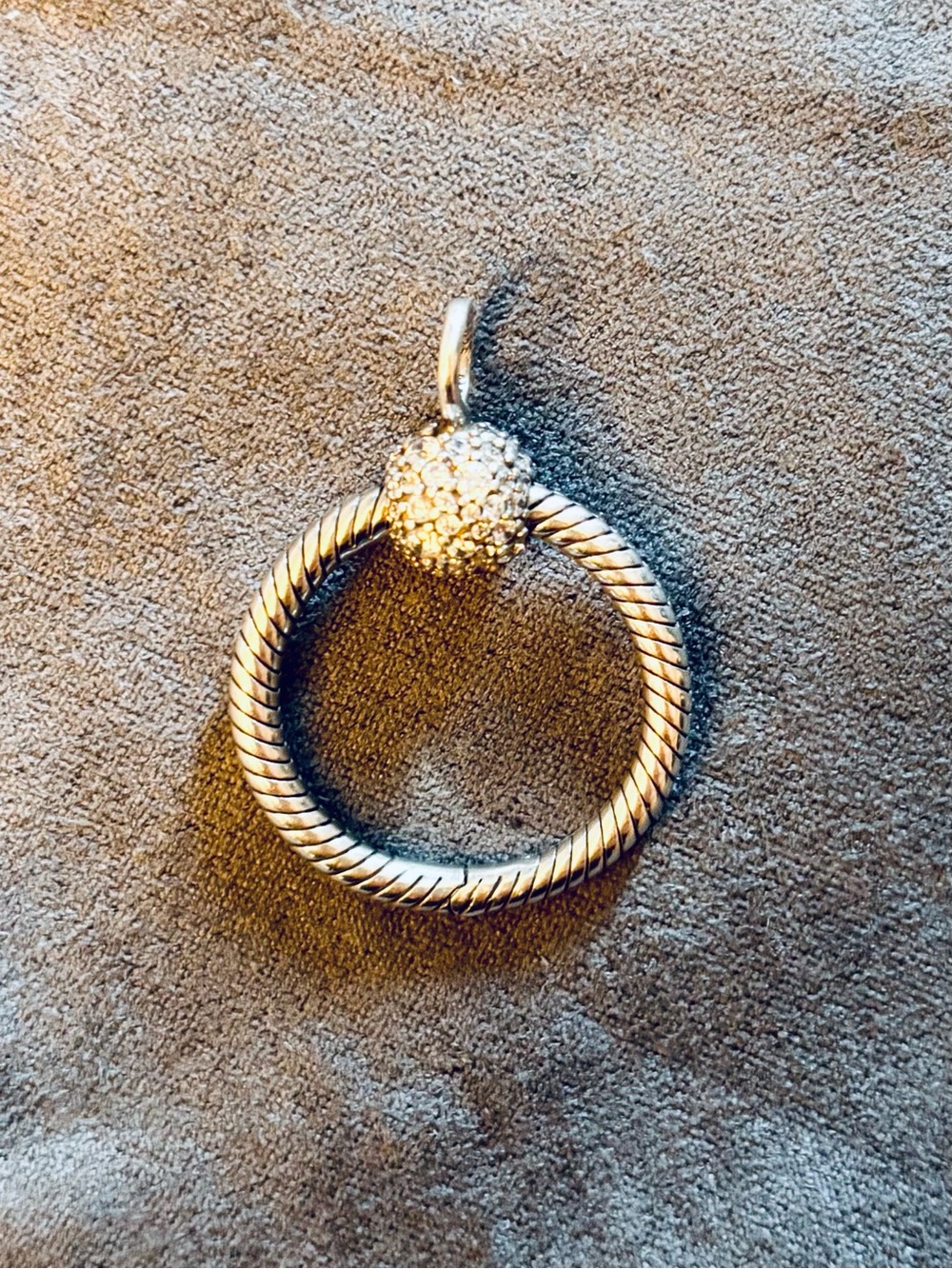 PANDORA Moments Charm Pendant Holder for Necklace
